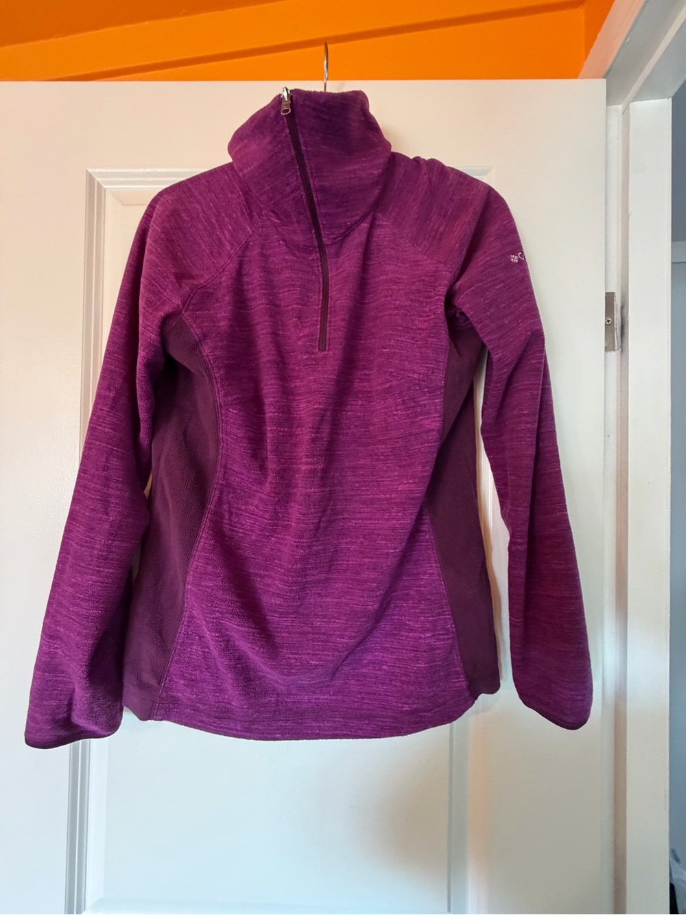 Columbia Purple Half-Zip Teddy Jacket